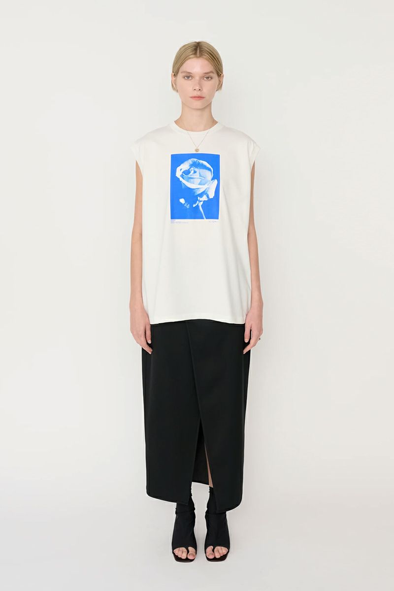 JANE SMITH(ジェーンスミス)WOOL RAYON FRONT OPEN LONG SKIRT ウールレーヨンフロントオープンロングスカート 24SSK-#423L -7