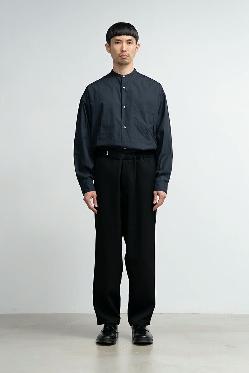 Graphpaper(グラフペーパー)Scale Off Wool Wide Tapered Chef Pants スケールオフウールワイドテーパードシェフパンツ GM243-40172B -1