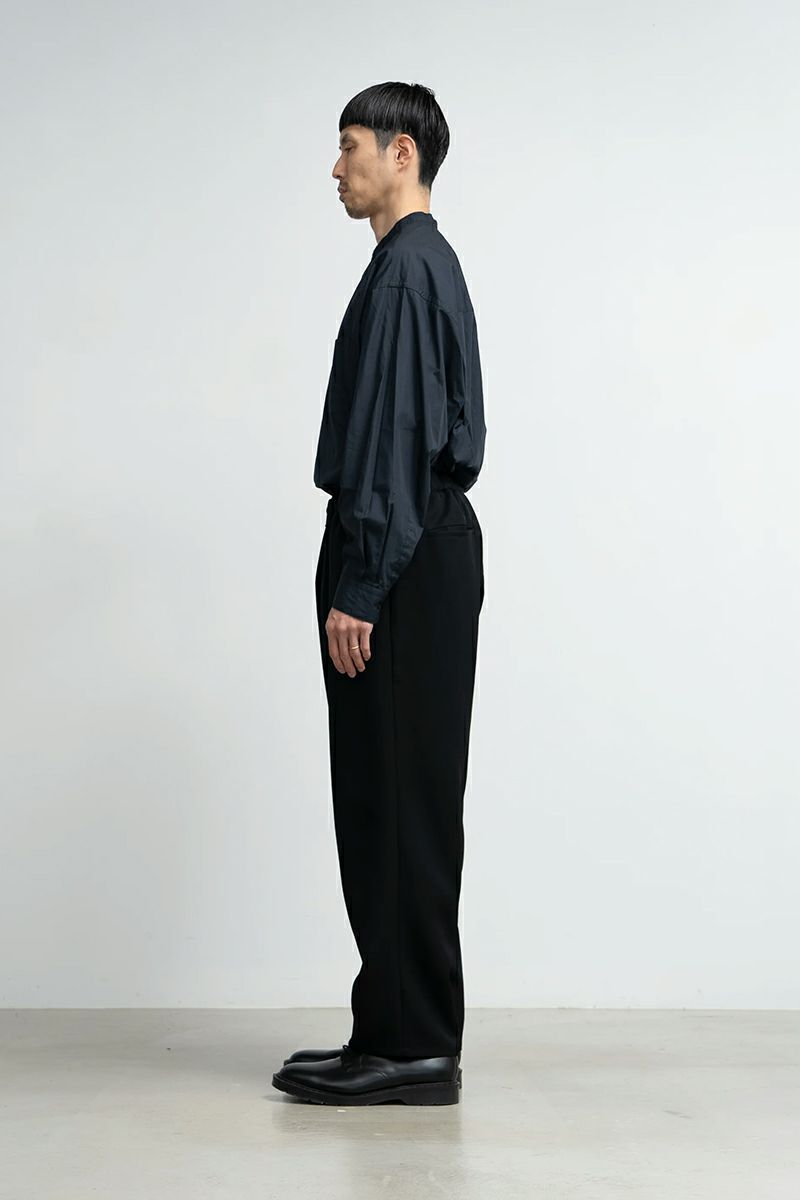 Graphpaper(グラフペーパー)Scale Off Wool Wide Tapered Chef Pants スケールオフウールワイドテーパードシェフパンツ GM243-40172B -2