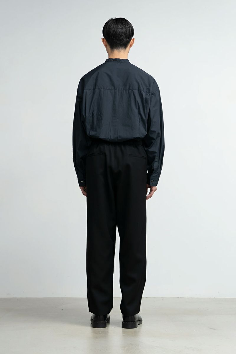Graphpaper(グラフペーパー)Scale Off Wool Wide Tapered Chef Pants スケールオフウールワイドテーパードシェフパンツ GM243-40172B -3