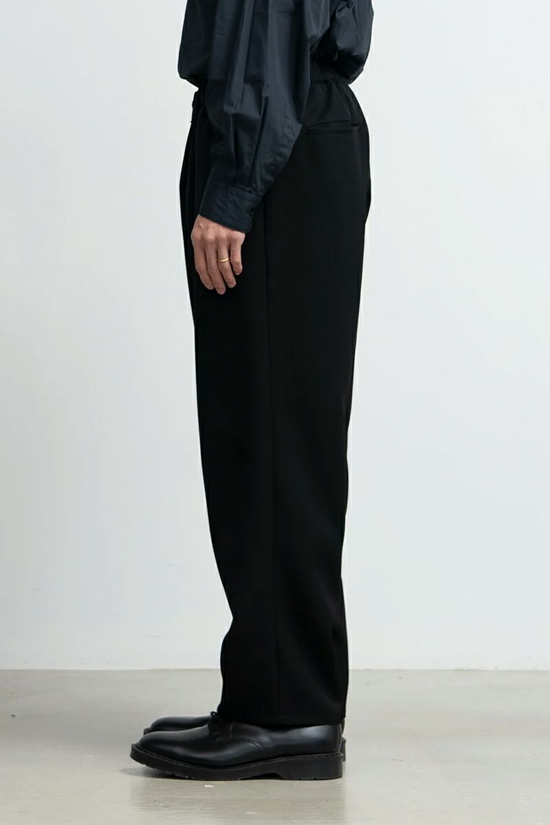 Graphpaper(グラフペーパー)Scale Off Wool Wide Tapered Chef Pants スケールオフウールワイドテーパードシェフパンツ GM243-40172B -5