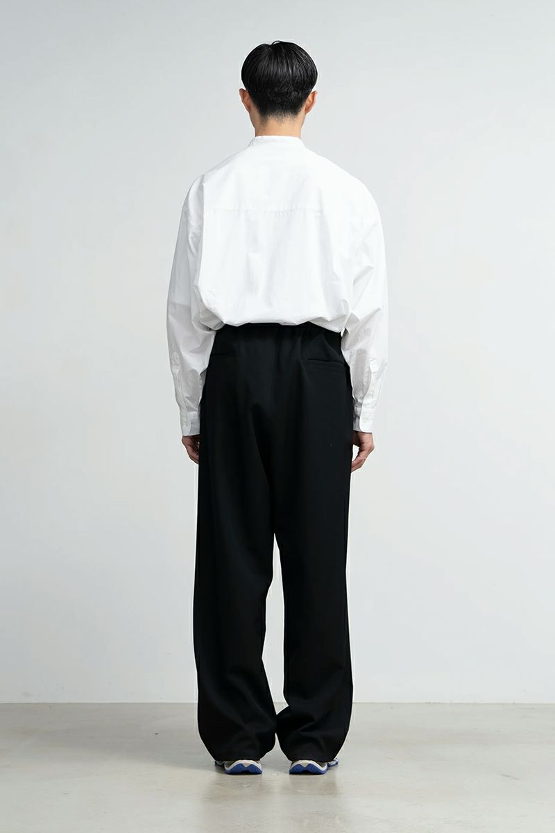 Graphpaper(グラフペーパー)Scale Off Wool Wide Chef Pants スケールオフウールワイドシェフパンツ GM243-40173B -3