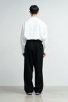 Graphpaper(グラフペーパー)Scale Off Wool Wide Chef Pants スケールオフウールワイドシェフパンツ GM243-40173B -3