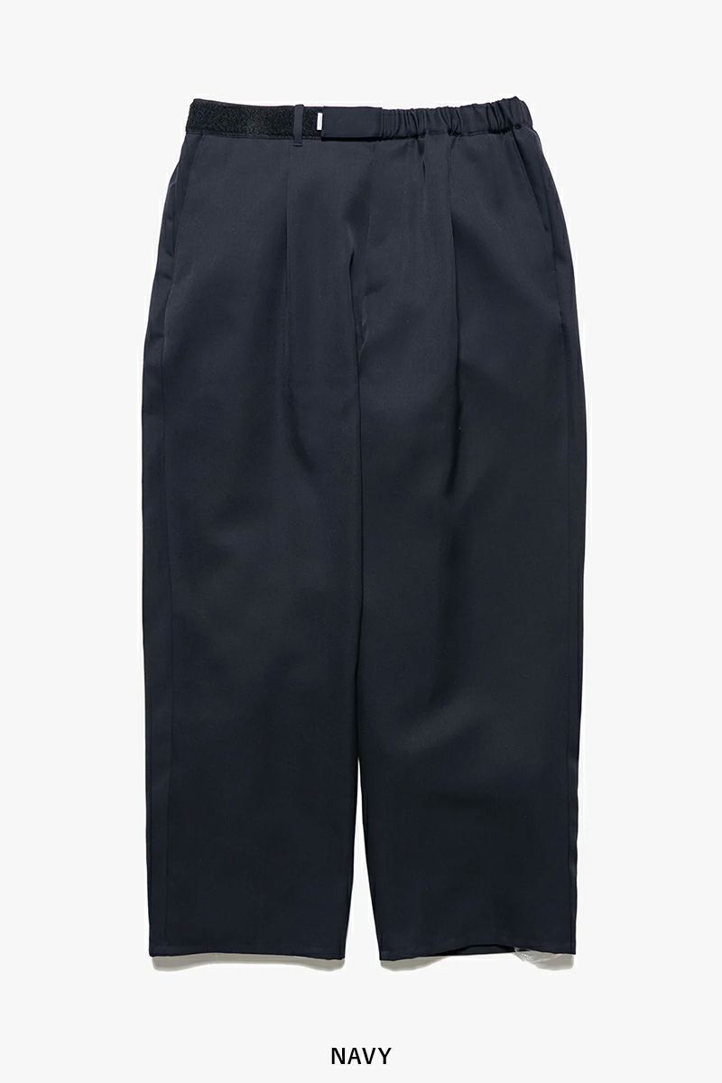 Graphpaper グラフペーパー ネイビー シェフパンツ ウールパンツ Graphpaper (グラフペーパー) Scale Off Wool Slim Chef Pants