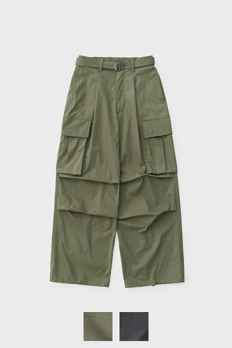 ANOTHER OFFICE(アナザーオフィス)PARACHUTE BELTED PANTS パラシュートベルトパンツ AOEFPT007 / AODFPT310