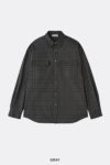 SOFTHYPHEN(ソフトハイフン)CHECK FLANNEL ZIP POCKET SHIRT チェックフランレルジップポケットシャツ MGMFB243260 -1