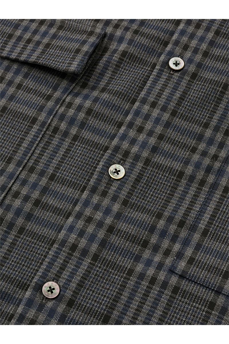 SOFTHYPHEN(ソフトハイフン)CHECK FLANNEL ZIP POCKET SHIRT チェックフランレルジップポケットシャツ MGMFB243260 -4