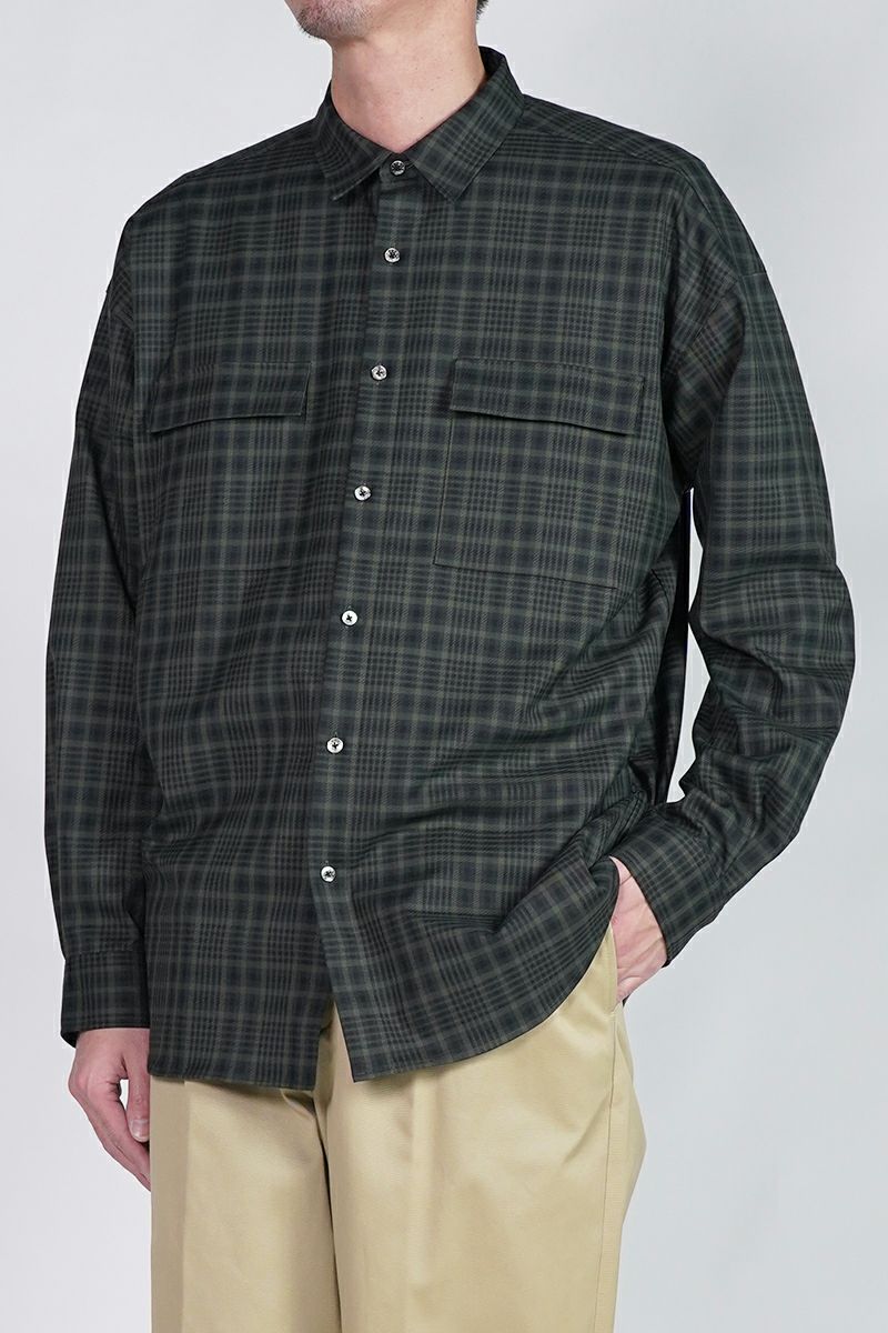 SOFTHYPHEN(ソフトハイフン)CHECK FLANNEL ZIP POCKET SHIRT チェックフランレルジップポケットシャツ MGMFB243260 -6