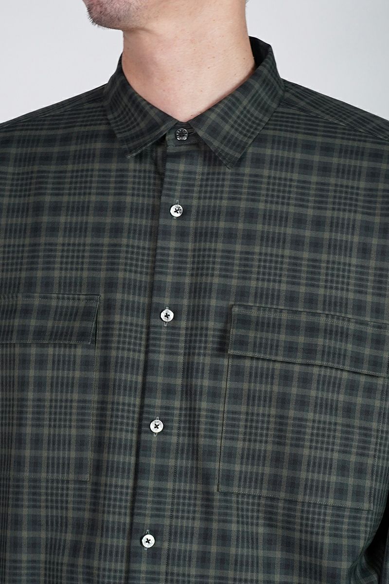SOFTHYPHEN(ソフトハイフン)CHECK FLANNEL ZIP POCKET SHIRT チェックフランレルジップポケットシャツ MGMFB243260 -7