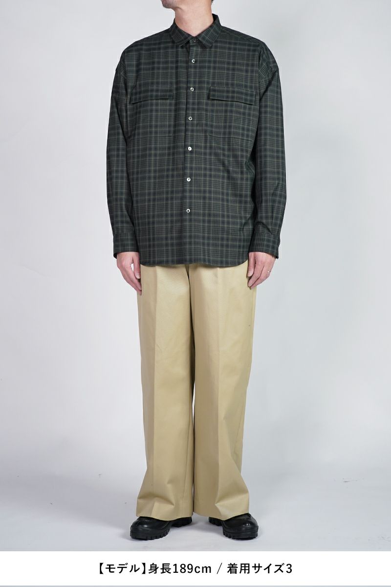 SOFTHYPHEN(ソフトハイフン)CHECK FLANNEL ZIP POCKET SHIRT チェックフランレルジップポケットシャツ MGMFB243260 -10