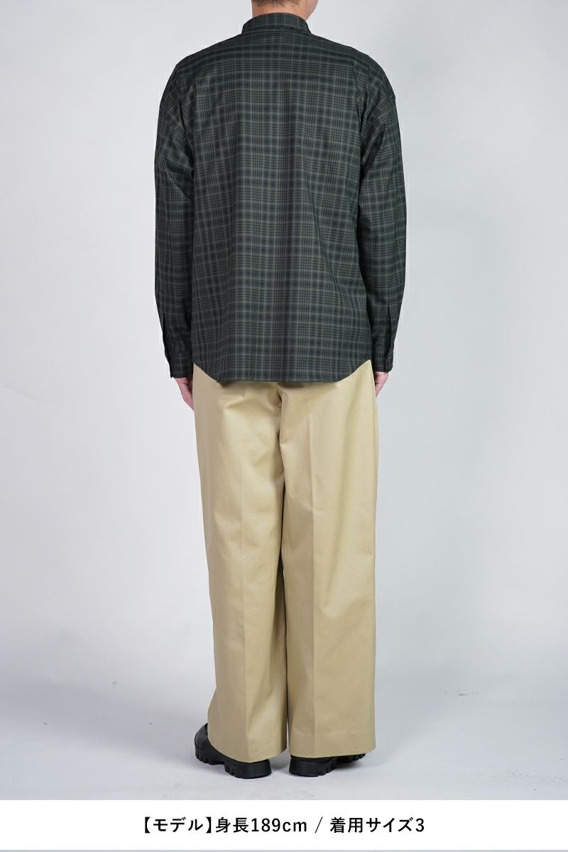 SOFTHYPHEN(ソフトハイフン)CHECK FLANNEL ZIP POCKET SHIRT チェックフランレルジップポケットシャツ MGMFB243260 -11