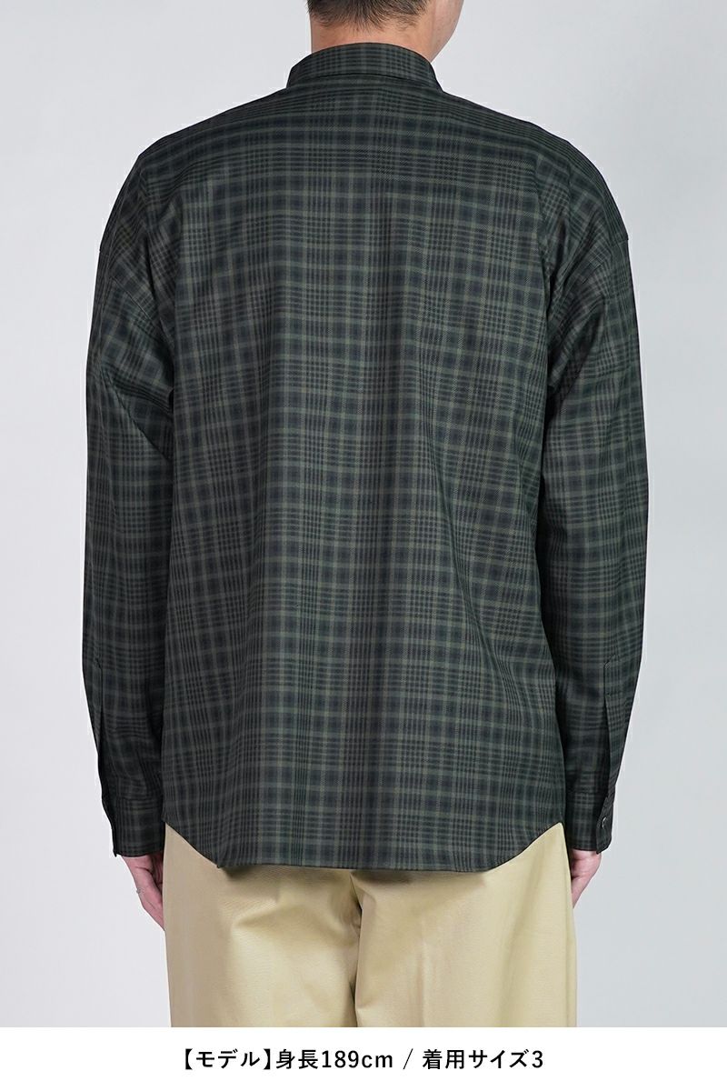 SOFTHYPHEN(ソフトハイフン)CHECK FLANNEL ZIP POCKET SHIRT チェックフランレルジップポケットシャツ MGMFB243260 -14