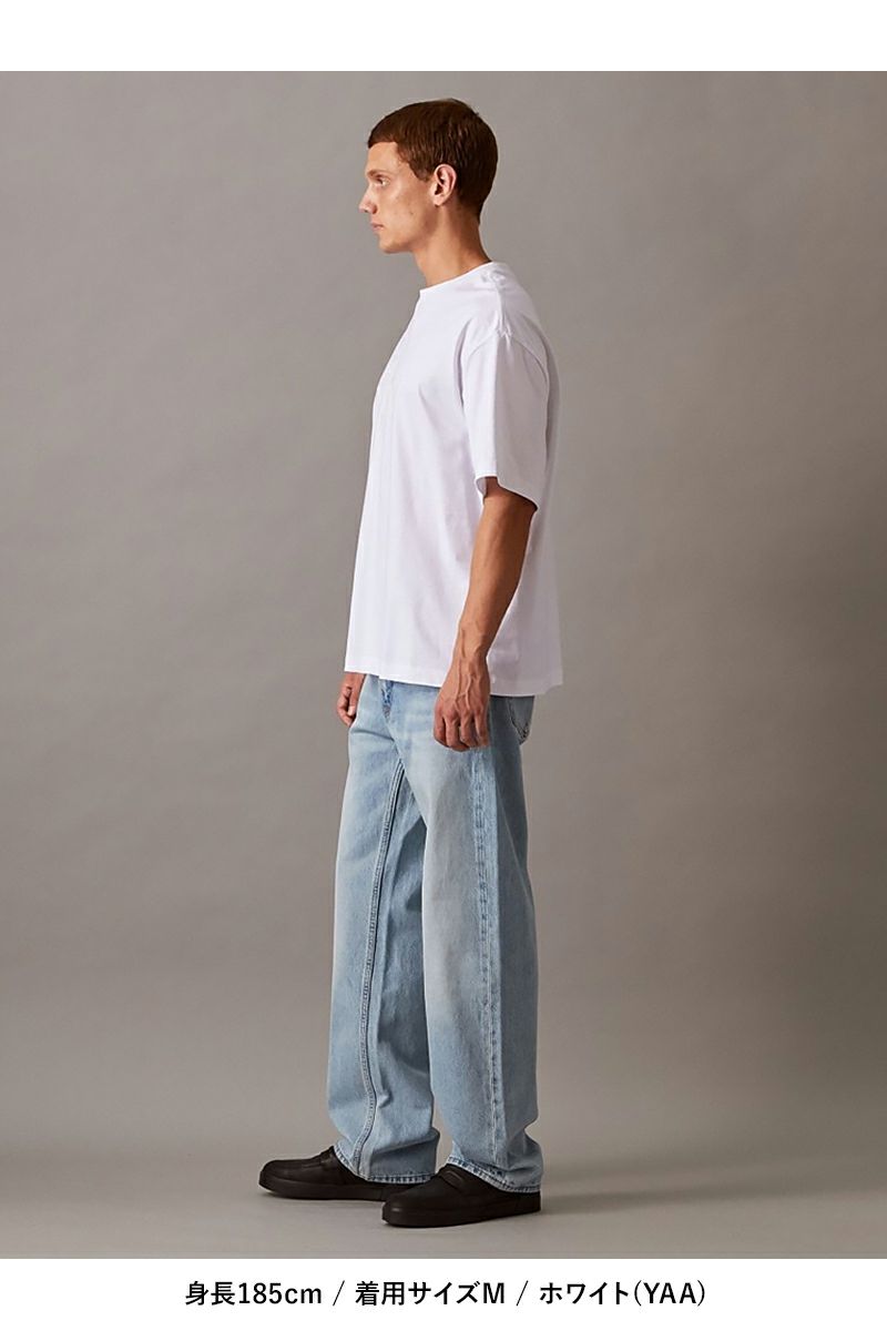 Calvin Klein(カルバン クライン)SS HERO MONOGRAM HVYWT TEE 16S モノグラムロゴヘビーウェイトTシャツ 40EM290 -5