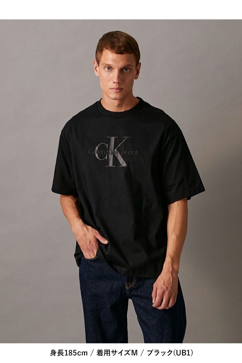 Calvin Klein(カルバン クライン)SS HERO MONOGRAM HVYWT TEE 16S モノグラムロゴヘビーウェイトTシャツ 40EM290 -7
