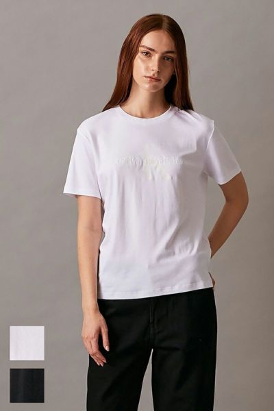 Calvin Klein(カルバン クライン)HERO SS MONOLOGO CREWNECK TEE モノグラムロゴTシャツ 40WL292