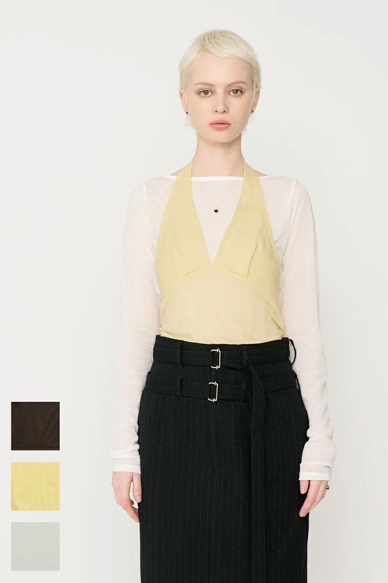 JANE SMITH(ジェーンスミス)COTTON SHEER BOAT NECK PULLOVER コットンシアーボートネックプルオーバー 24WCT-#636L