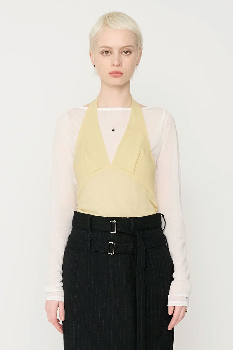 JANE SMITH(ジェーンスミス)COTTON SHEER BOAT NECK PULLOVER コットンシアーボートネックプルオーバー 24WCT-#636L -5