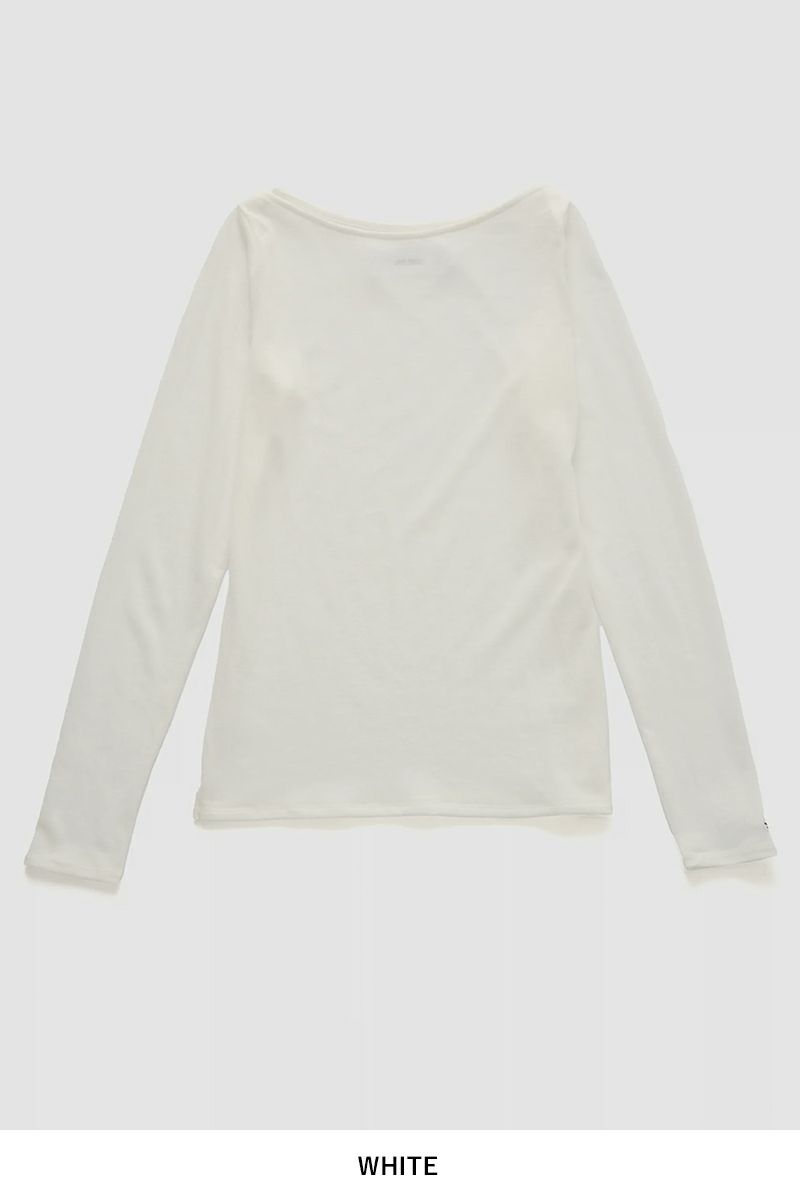 JANE SMITH(ジェーンスミス)COTTON SHEER BOAT NECK PULLOVER コットンシアーボートネックプルオーバー 24WCT-#636L -14
