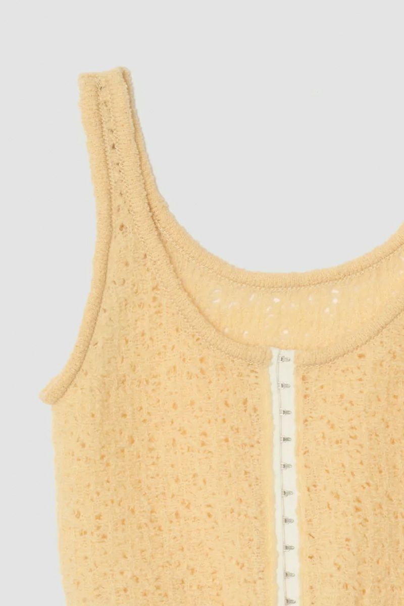 JANE SMITH(ジェーンスミス)7G KEY KNIT 2WAY SHORT TANK TOP 7Gキーニット２ウェイショータンクトップ 24WKN-#611L -3