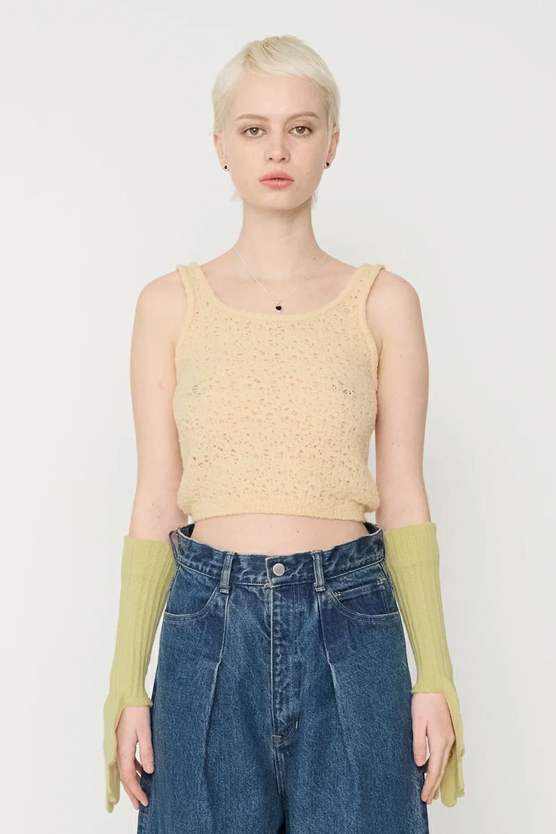 JANE SMITH(ジェーンスミス)7G KEY KNIT 2WAY SHORT TANK TOP 7Gキーニット２ウェイショータンクトップ 24WKN-#611L -5
