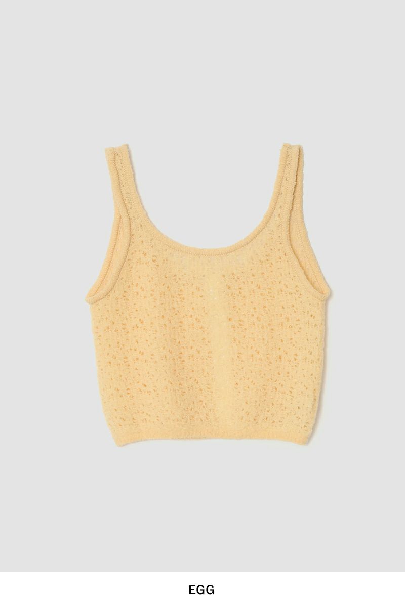 JANE SMITH(ジェーンスミス)7G KEY KNIT 2WAY SHORT TANK TOP 7Gキーニット２ウェイショータンクトップ 24WKN-#611L -14