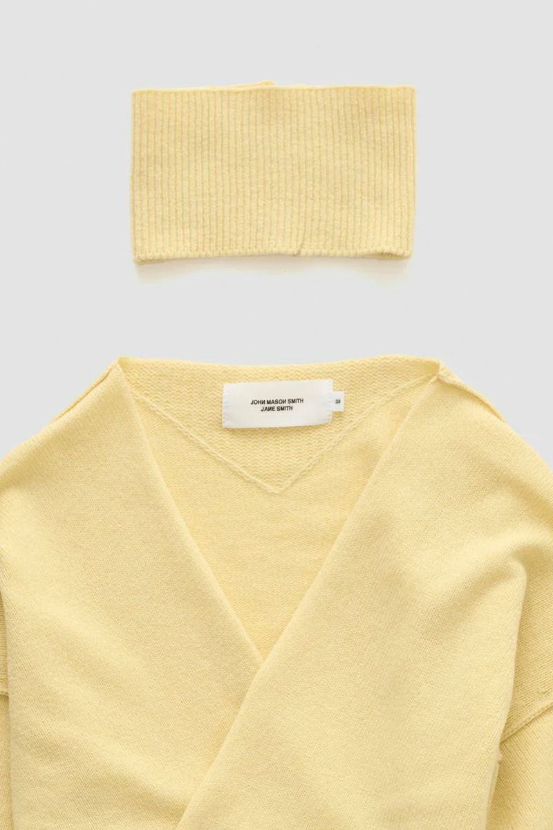 JANE SMITH(ジェーンスミス)7G CACHECOEUR CARDIGAN WITH NECK WARMER 7Gカシュクールカーディガンウィズネックウォーマー 24WKN-#682L -3