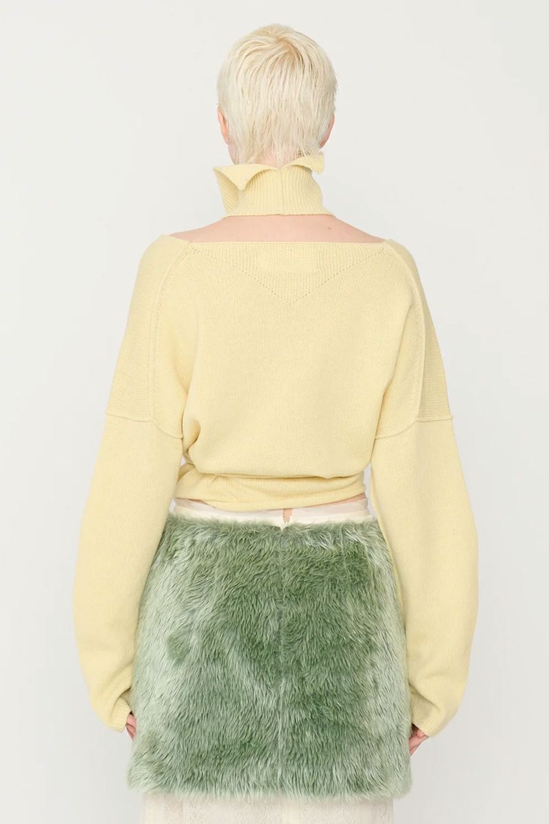 JANE SMITH(ジェーンスミス)7G CACHECOEUR CARDIGAN WITH NECK WARMER 7Gカシュクールカーディガンウィズネックウォーマー 24WKN-#682L -7