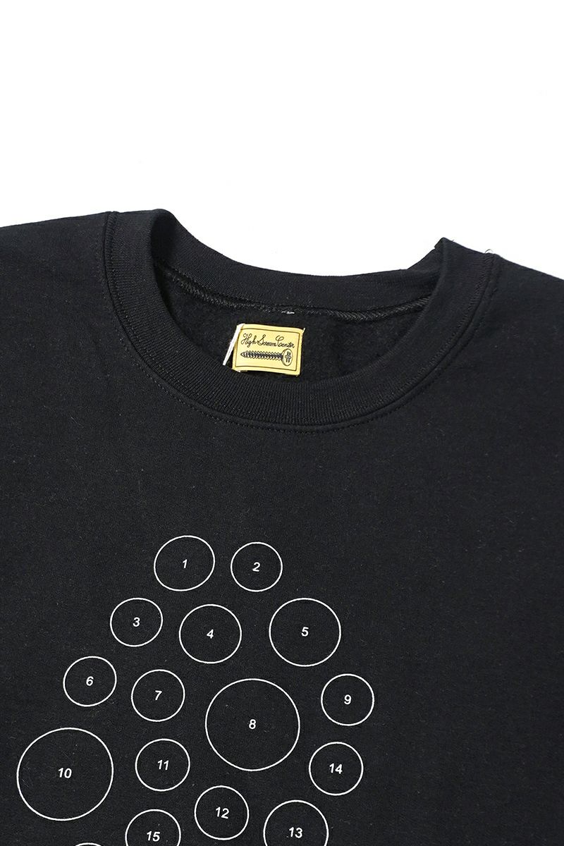 High Scream Center(ハイスクリームセンター)BUTTON BAADGES ver2 SWEAT SHIRT ボタンバッジスウェットシャツ HSC24FW-CT03 -3