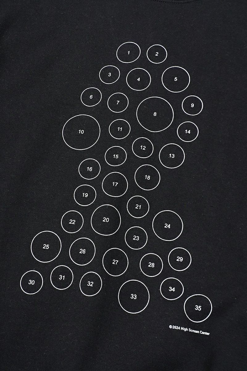 High Scream Center(ハイスクリームセンター)BUTTON BAADGES ver2 SWEAT SHIRT ボタンバッジスウェットシャツ HSC24FW-CT03 -4