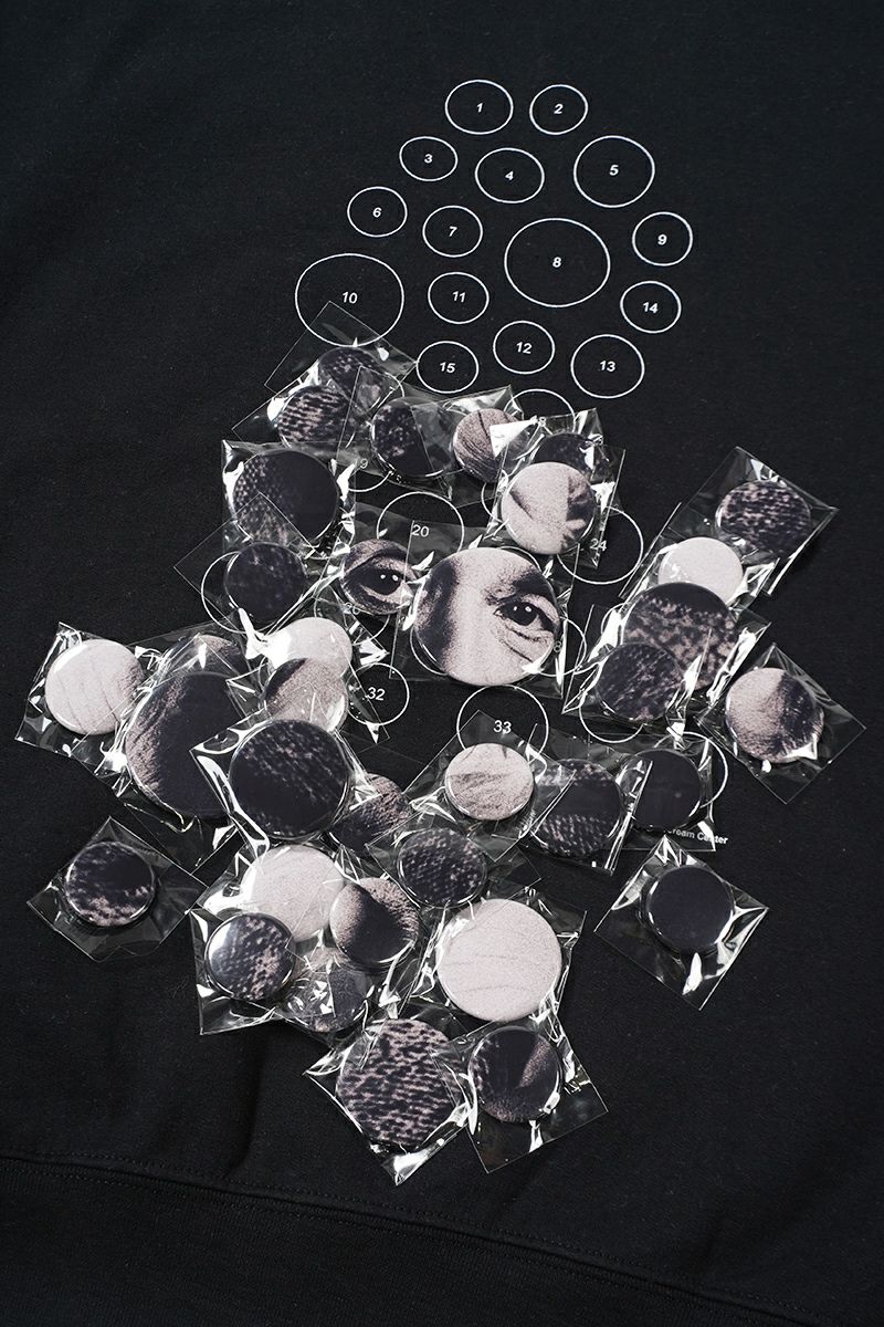 High Scream Center(ハイスクリームセンター)BUTTON BAADGES ver2 SWEAT SHIRT ボタンバッジスウェットシャツ HSC24FW-CT03 -8