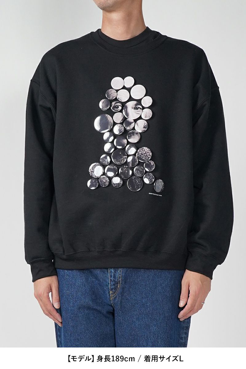High Scream Center(ハイスクリームセンター)BUTTON BAADGES ver2 SWEAT SHIRT ボタンバッジスウェットシャツ HSC24FW-CT03 -20