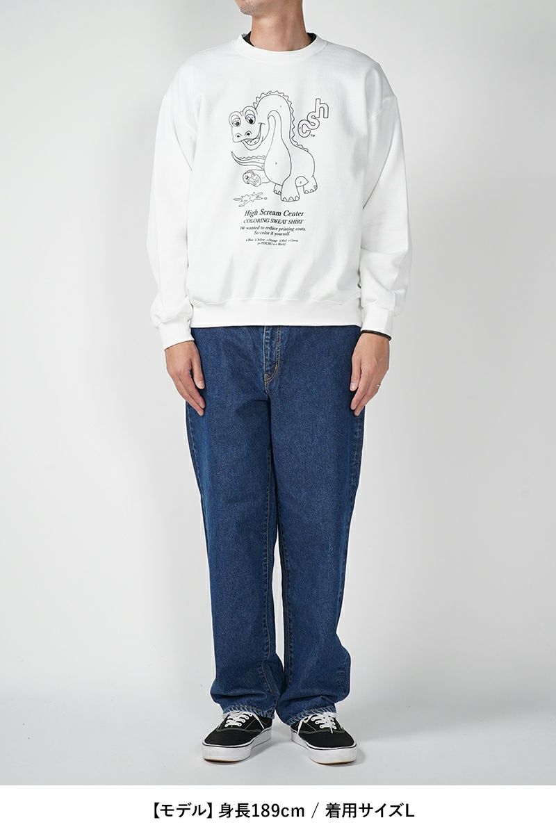 High Scream Center(ハイスクリームセンター)COLORING SWEAT SHIRT カラーリングスウェットシャツ HSC24FW-CT08 -15
