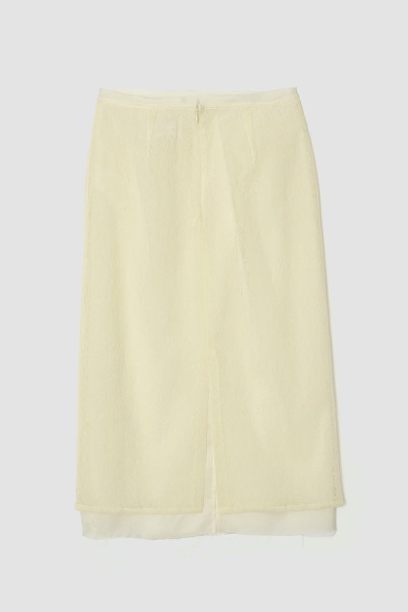 JANE SMITH(ジェーンスミス)FLOCKY LACE LAYERED SKIRT フロッキーレースレイヤードスカート 24WSK-#614L -2