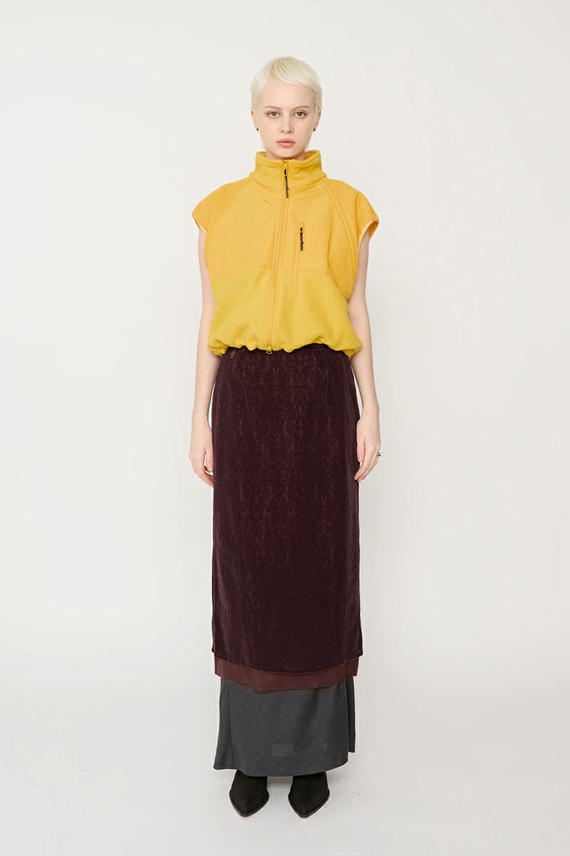 JANE SMITH(ジェーンスミス)FLOCKY LACE LAYERED SKIRT フロッキーレースレイヤードスカート 24WSK-#614L -8