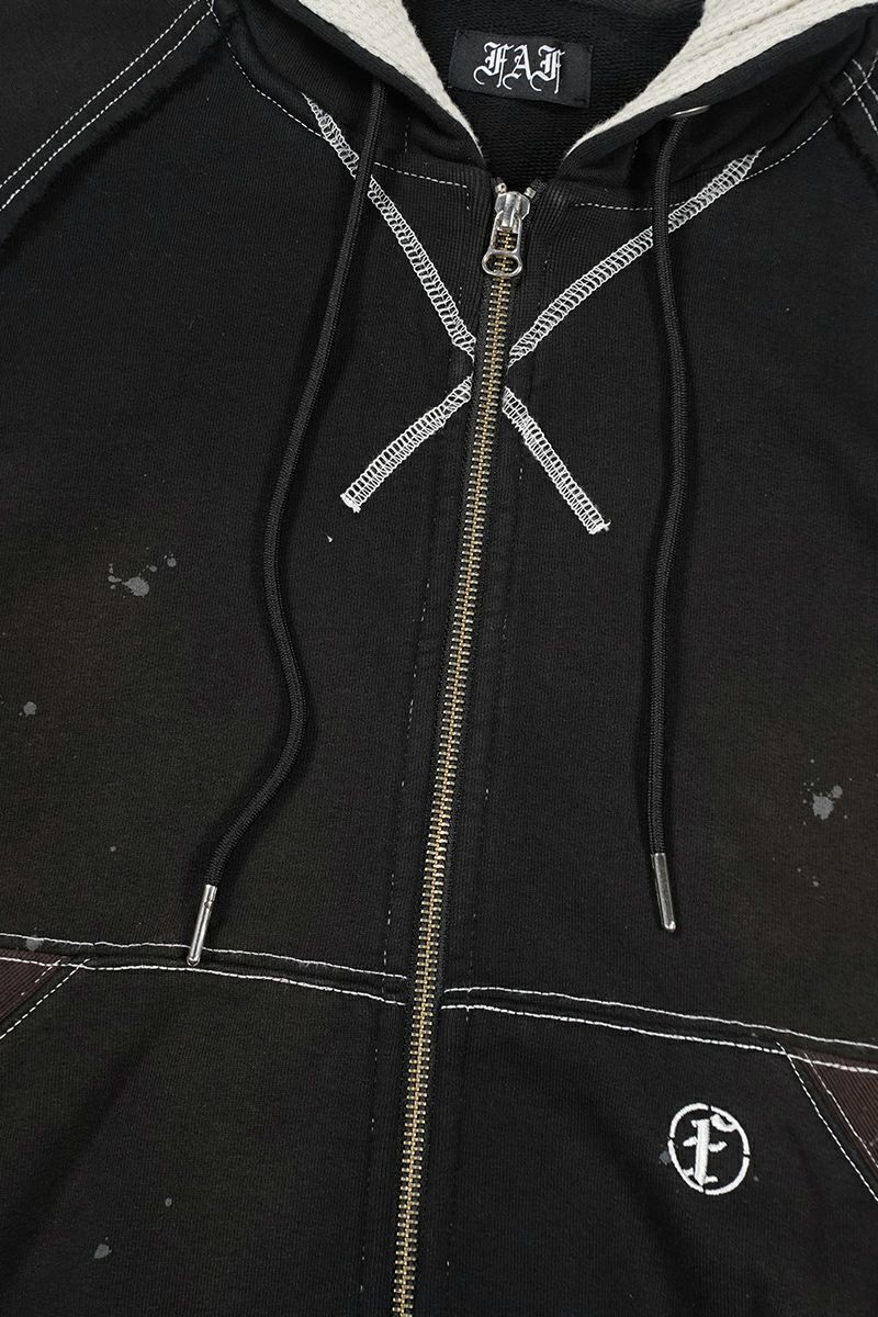 FAF(エフエーエフ)AGED ZIP UP HOODIE エイジドジップアップフーディ 002341204 -4
