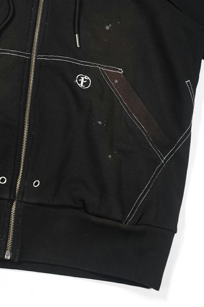 FAF(エフエーエフ)AGED ZIP UP HOODIE エイジドジップアップフーディ 002341204 -7