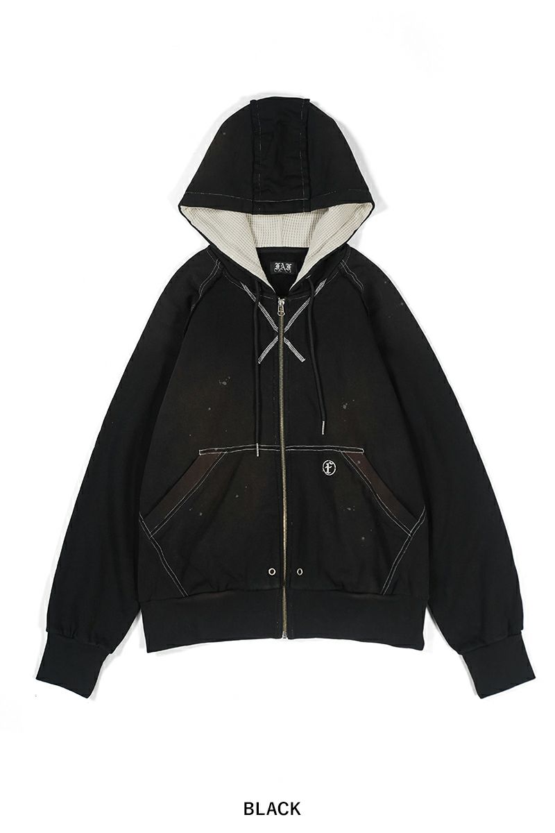 FAF(エフエーエフ)AGED ZIP UP HOODIE エイジドジップアップフーディ 002341204 -10