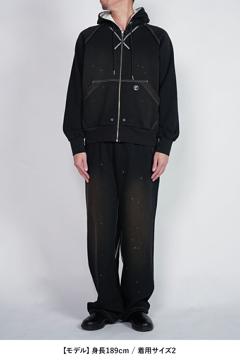 FAF(エフエーエフ)AGED ZIP UP HOODIE エイジドジップアップフーディ 002341204 -18