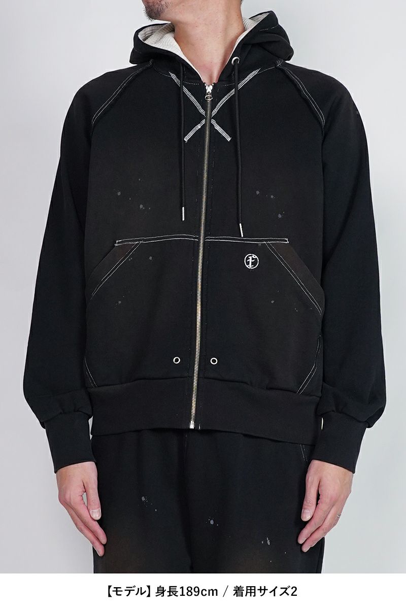 FAF(エフエーエフ)AGED ZIP UP HOODIE エイジドジップアップフーディ 002341204 -20
