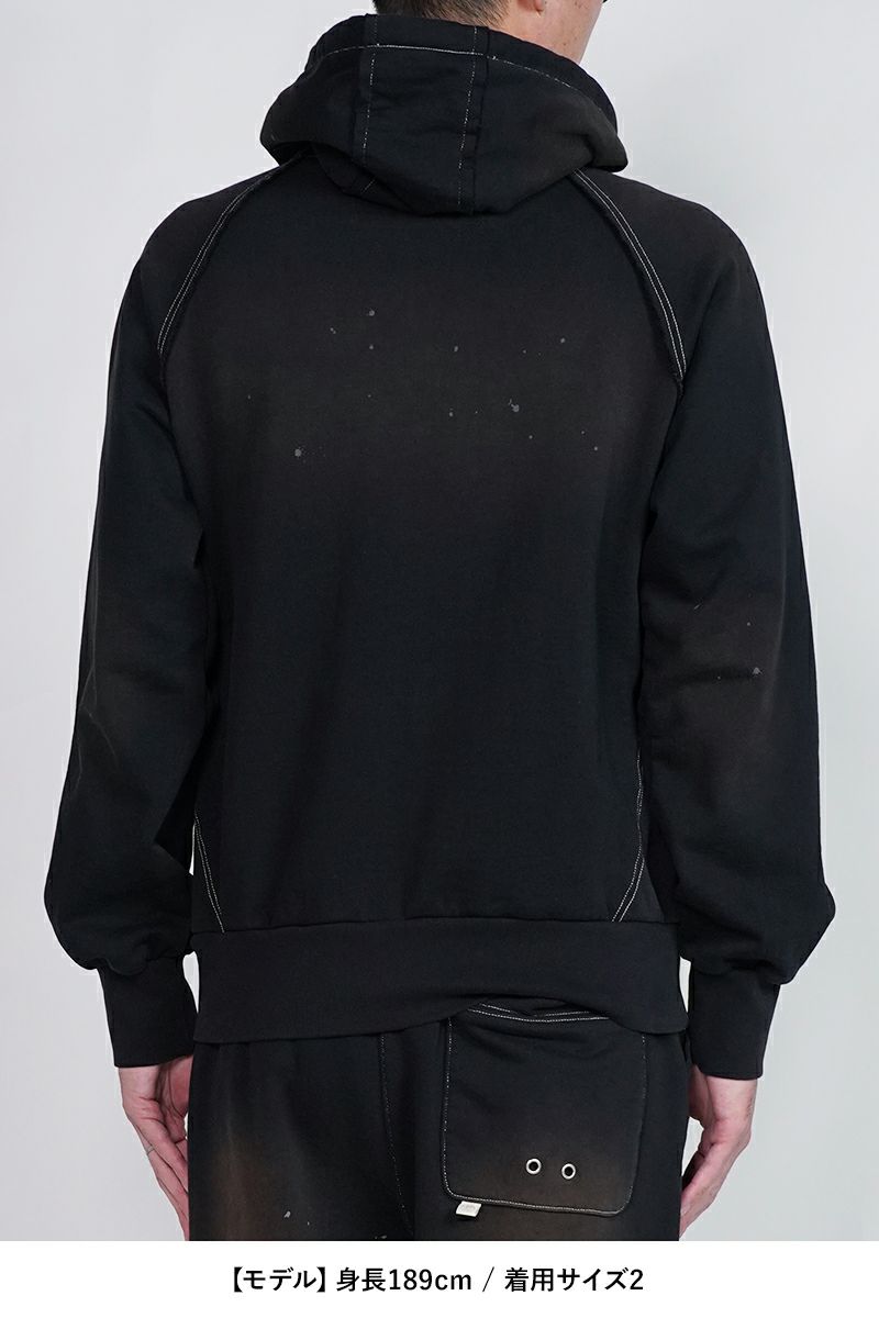 FAF(エフエーエフ) | FAF(エフエーエフ)AGED ZIP UP HOODIE エイジド