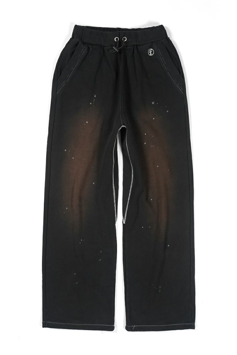 FAF AGED BAGGY SWEAT PANTSスウェットパンツ サイズ2 FAF(エフエーエフ)のAGED BAGGY SWEAT PANTS BLACKの通販