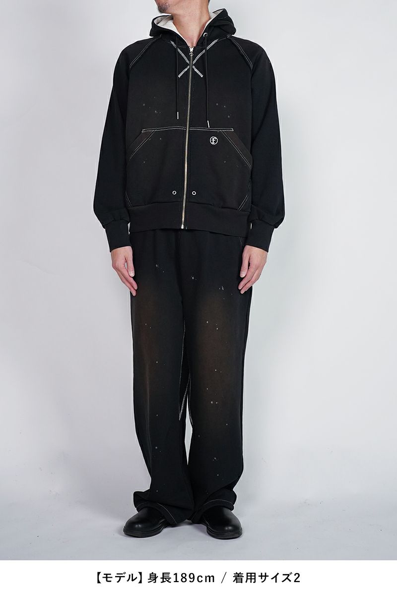 FAF(エフエーエフ)AGED BAGGY SWEAT PANTS エイジドバギースウェットパンツ 002341407 -17