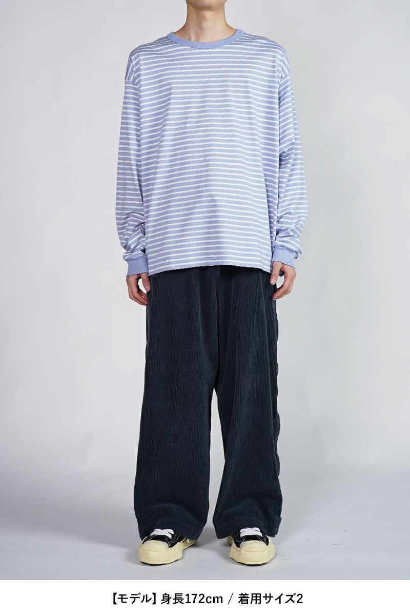 WELLDER(ウェルダー)Stripe Long Sleeve ストライプ長袖カットソー WM24ACU04 -5