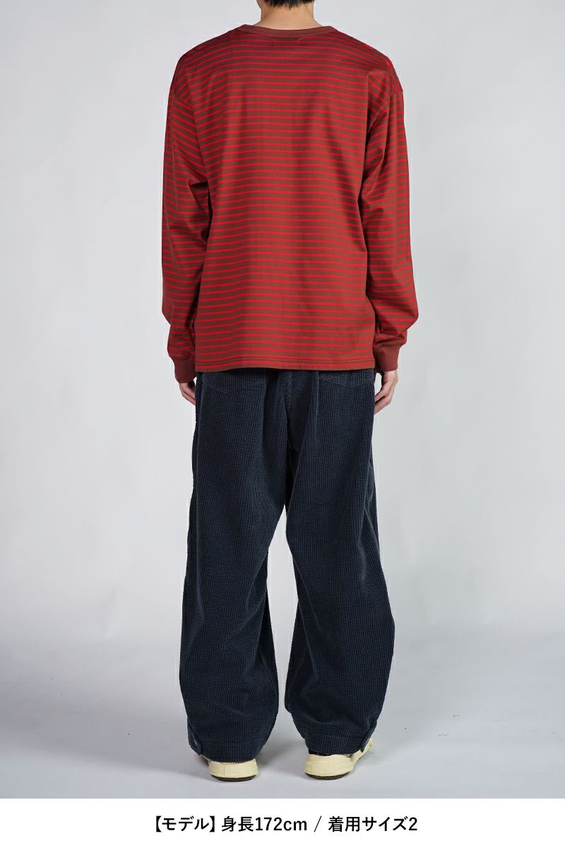 WELLDER(ウェルダー)Stripe Long Sleeve ストライプ長袖カットソー WM24ACU04 -8