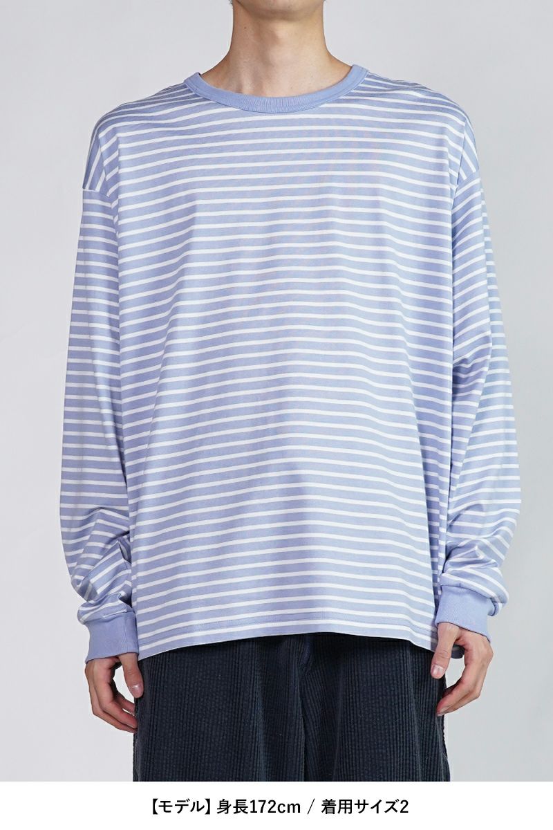 WELLDER(ウェルダー)Stripe Long Sleeve ストライプ長袖カットソー WM24ACU04 -9