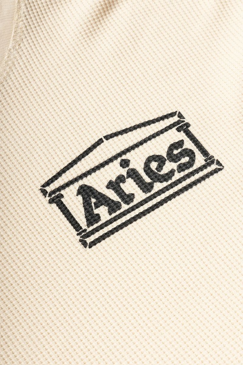 ARIES(アリーズ)Waffle LS Tee コットンワッフルジャージー ユニセックスロングスリーブTシャツ AR40666 -9