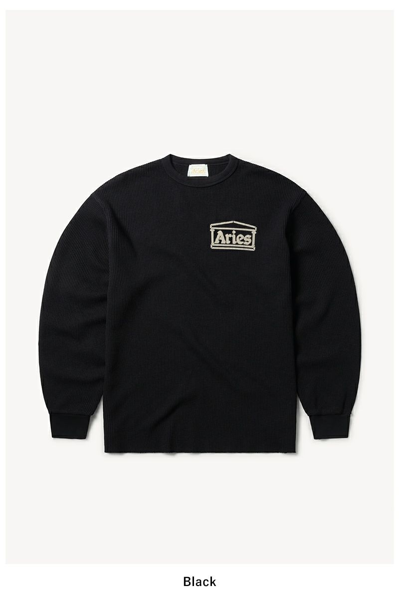 ARIES(アリーズ)Waffle LS Tee コットンワッフルジャージー ユニセックスロングスリーブTシャツ AR40666 -11