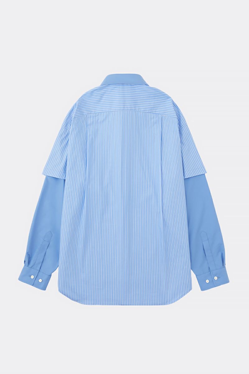 SOFTHYPHEN(ソフトハイフン)DOUBLE FRONT OVER SIZED SIGNATURE SHIRT ダブルフロントオーバーサイズシグネチャーシャツ MGMFB231265 -2