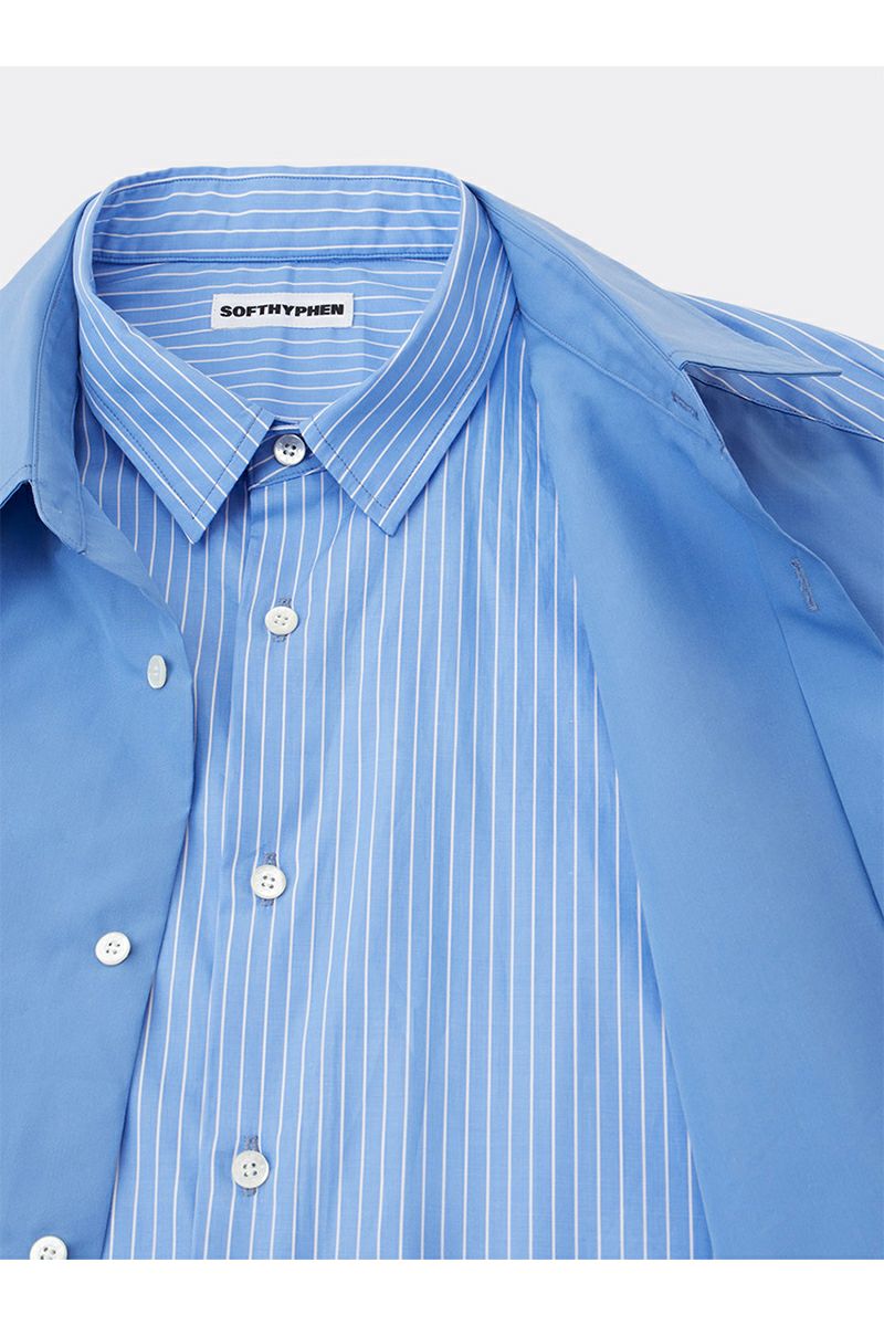 SOFTHYPHEN(ソフトハイフン)DOUBLE FRONT OVER SIZED SIGNATURE SHIRT ダブルフロントオーバーサイズシグネチャーシャツ MGMFB231265 -4