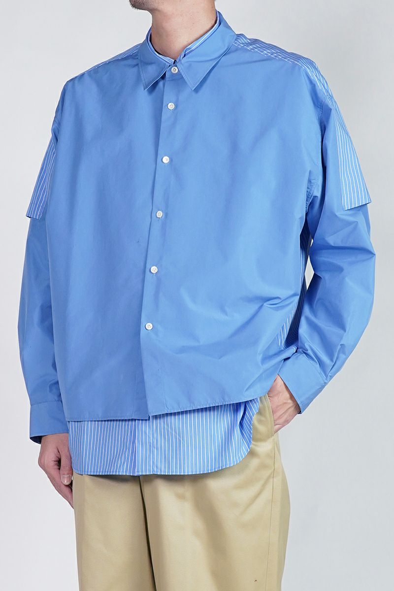 SOFTHYPHEN(ソフトハイフン)DOUBLE FRONT OVER SIZED SIGNATURE SHIRT ダブルフロントオーバーサイズシグネチャーシャツ MGMFB231265 -6